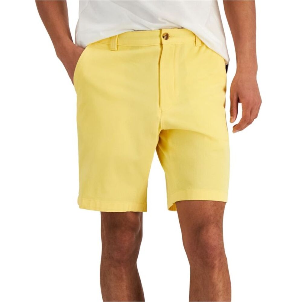 Club Room Mens 4-Way Stretch 9'' Casual Chino Shorts, NWT